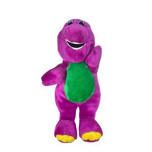 Vintage 1992 Barney The Purple Dinosaur Plush Stuffed Animal Toy 12" Open Mouth